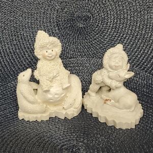 Vintage Christmas 90s Avery Creations Snow Buddies Polar Bears Deer Figurines